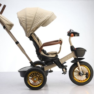 Tricycle pour enfants à 3 roues en tissu de lin, marcheur pour bébé, tricycle pour enfants, prix d'usine <span class=keywords><strong>pas</strong></span> <span class=keywords><strong>cher</strong></span>, marque Mengdong, capacité de charge de 50 kg - Product Image 4