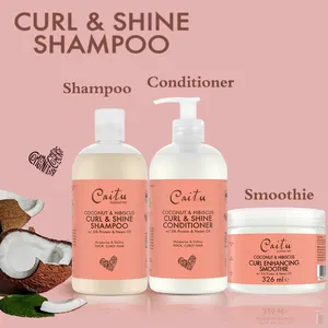 Spedizione veloce cocco e ibisco Curl & Shine Conditioner balsamo per capelli in condizioni profonde per capelli ondulati e ricci