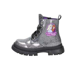 Stivali da combattimento Disney Frozen per ragazze, colore antracite con glitter, crea la tua magia - Product Image 1