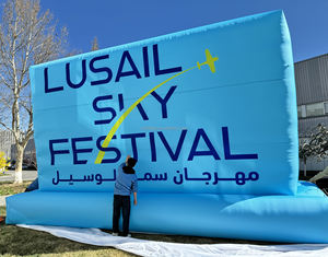 Aangepaste Led Licht Opblaasbare Reclame Display Banner Commercieel Gigant Billboard Voor Beurzen Evenementen Aangepaste Brieven Inbegrepen - Product Image 4