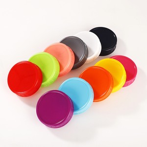 Plastik düzenli ağız cam turşu kavanozu kapaklı silikon halka renkli saklama kapakları konserve kavanoz için Anti-Scratch dayanıklı yüzey - Product Image 1