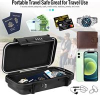 Tragbare Wasserdichte Diebstahlsichere Mini-Reise-Safebox mit Digitalschloss Abnehmbares Stahlkabel CE/3C Zertifiziert für Strandnutzung