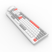 Clavier et souris sans fil 2.4G personnalisés personnalisés Nouveaux touches rétro colorées pour bureau 3 touches anti-fantôme
