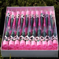 Vente en gros de roses éternelles pas chères, coffret cadeau pour la fête des mères, roses en savon éternelles, bouquet de fleurs, cadeau pour la Saint-Valentin