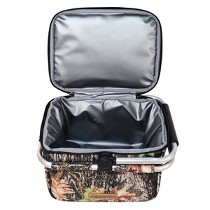 Sac isotherme pliable imperméable en polyester Senda 900D avec cadre en aluminium, logo personnalisé, panier de pique-nique isolé, vente en gros - Product Image 5