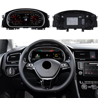 Compteur de vitesse numérique 12,3 pouces pour Volkswagen Golf 7 2014-2020, tableau de bord LCD
