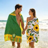 Hochwertiges Weiches Mikrofaser-Strandtuch Schnelltrocknend Übergroßes Toallas Para Gym Strandtuch für Strandurlaub Outdoor-Reisen