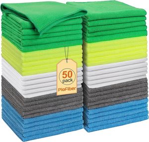 Microfiber Cleaning <strong>Cloth</strong> Reusable Soft Absorbent Lint-Free Cleaning Rag Towels For Kitchen Multiple Use Microfiber - Product Image 1