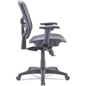 Silla Giratoria/Inclinable Alera ALE Serie Elusion con Respaldo Medio de Malla Transpirable, Color Negro, con Reposacabezas Ajustable para Oficina, Hogar u Hospital - Product Image 5