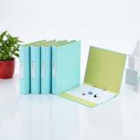 Reliure à anneaux en papier personnalisée avec des couleurs unies intérieures et extérieures, série pastel, fabriquée dans le Zhejiang