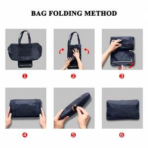 Sac de sport personnalisable grande capacité, directement du fabricant - Sac de voyage pliable et tendance en polyester portable - Product Image 5