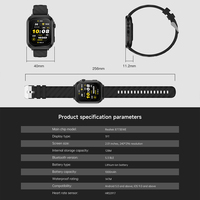 Montre connectée à écran carré D10, appels Bluetooth, batterie 950 mAh, BLE 5.4, oxymètre de pouls, 123 modes sportifs, montre de fitness