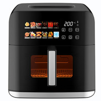 Friteuse à air électrique intelligente sans huile 267152C CE/GS/ETL 1800W 8l avec écran tactile numérique