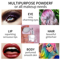 Highlighter visage et corps personnalisé avec logo de marque privée, poudre illuminante de haute qualité, luxueuse et scintillante