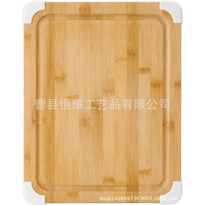 เขียงไม้ไผ่เฮงเหยาโอ้ ขนาด 35.6x27.9x1.5 ซม.  แบบกันลื่น สำหรับหั่นเนื้อ ขนมปัง ชีส - Product Image 2