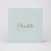 Carton de luxe en stock Boîte cadeau de bonbons avec aimant Emballage de chocolat Doublure en éponge Matériaux recyclés Laminage mat des aliments