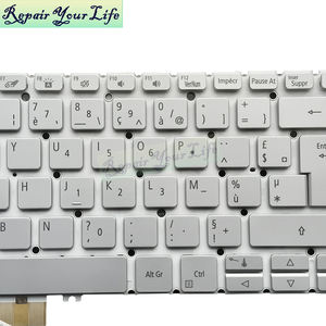 แป้นพิมพ์แล็ปท็อปแบบฝรั่งเศสสีเงินใหม่สำหรับ ACER SF514-52 <span class=keywords><strong>SF314</strong></span>-<span class=keywords><strong>42</strong></span>รวดเร็ว N19H4 3 <span class=keywords><strong>SF314</strong></span>-57 <span class=keywords><strong>SF314</strong></span>-59-51M4 SV03P_A70SWL มี backlit - Product Image 3