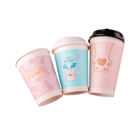 Gobelets en papier compostables à paroi simple, isolés, écologiques pour café chaud, cappuccino, latte, expresso avec couvercles assortis