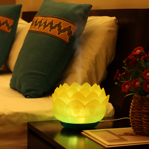 Đèn hoa sen khuếch tán hương thơm siêu âm độ ẩm không khí tinh dầu khuếch tán hương liệu Máy công suất lớn 500 ml Công suất - Product Image 3