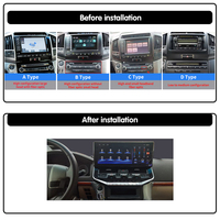 Système de navigation de voiture Android Krando 17 "pour TOYOTA LANDCRUISER LC200 2008-2015 mise à niveau vers LC300 2022 Audio Radio Head Unit GPS