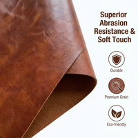 Cuir PU vintage imperméable et durable, tissu synthétique vieilli de haute qualité, équipement fonctionnel, source d'usine OEM