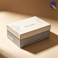 Caja de Zapatos de Cartón Resistente con Tapa y Base Personalizadas, Superficie Mate Natural, Gran Capacidad de Carga