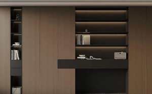 Armoire de chambre à coucher sur pied de style luxe léger, meubles haut de gamme pour salon, vente directe d'usine, design personnalisé - Product Image 2