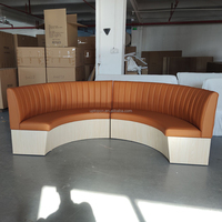 (SP-KS385) Nouvelle Arrivée Top Qualité À Manger PU En Cuir De Stockage Restaurant Canapé