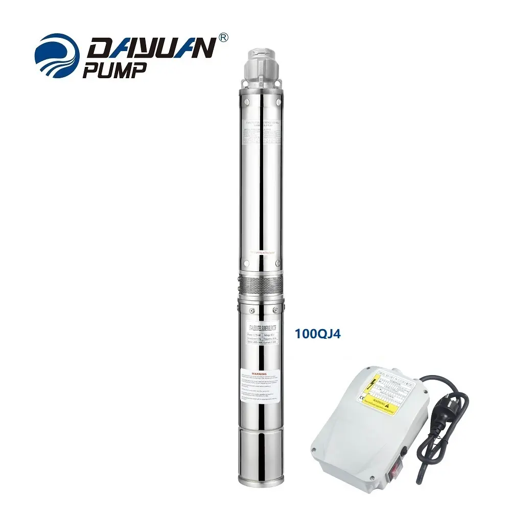 DAYUAN High Flow 304 Stainless Steel Deep-well Water Extraction Deep Well Submersible Water Pump