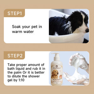 Champú y acondicionador <span class=keywords><strong>para</strong></span> mascotas OEM, melocotón blanco, 4 en 1, Natural <span class=keywords><strong>para</strong></span> perros, <span class=keywords><strong>gatos</strong></span>, cuidado <span class=keywords><strong>de</strong></span> la piel, desenredante, hipoalergénico, sin lágrimas - Product Image 4