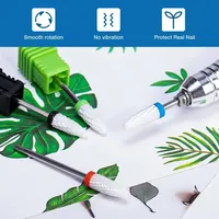 Fraise à ongles en carbure céramique rotative pour ponceuse électrique, outils de manucure et pédicure