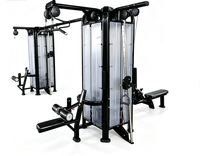 YG FITNESS YG-7055 Station multifonctionnelle, appareil de musculation à câbles, Jungla Gym 8 stations