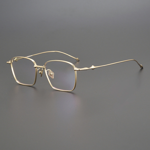 Kacamata gaya klasik uniseks Titanium murni OEM dengan kacamata bingkai kacamata penjualan terbaik Titanium optik logo kustom - Product Image 2