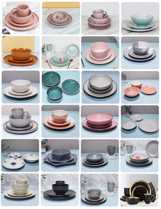 Bộ Đồ Ăn Bằng Sứ Tráng Men Màu Bắc Âu Bộ Đồ Ăn Bộ Đồ Ăn Gốm Dùng Cho Nhà Hàng Gia Đình Giảm Giá - Product Image 6