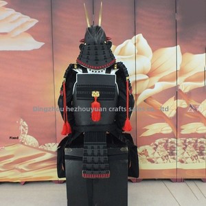 Armatura <span class=keywords><strong>Giapponese</strong></span> a Grandezza Naturale in Ferro Nero, Completo in Due Pezzi, Accessorio per Film e TV, per Ristoranti Giapponesi e Studi di Tatuaggi - Product Image 2