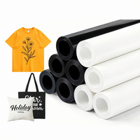 Vinil Transfer Panas PU Flex HTV 61cm 24in Roll untuk Mesin Pemotong Kaos Pakaian Logo Kustom Huruf Cetak Setrika Panas