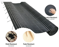 Rouleau de clôture en PVC tissé Kenda, imperméable, résistant aux UV, antirouille, moderne, pour jardin, terrasse, tissage décoratif en plastique