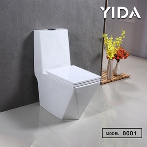 Yida kim cương hình dạng một mảnh washdown Đỏ bừng S-trap <span class=keywords><strong>P</strong></span>-trap phòng tắm nhà vệ sinh gốm công cộng <span class=keywords><strong>WC</strong></span> nhà vệ sinh - Product Image 3