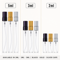 Flacons de parfum en verre dépoli de 2 ml, 3 ml, 5 ml, 10 ml avec pompe pulvérisatrice, atomiseur à fine brume, rechargeables, vides, pour voyage