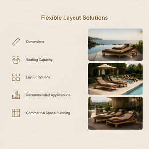 Nouveau design de meubles d'extérieur, jardin, villa, lit allongé, <span class=keywords><strong>plage</strong></span>, piscine, chaise allongée, ensemble de lits de bain en teck - Product Image 5