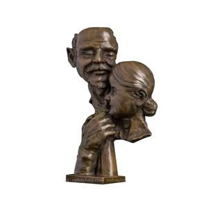 Bronze Dame Jouant Violon Buste Statue Musique Mode-Thème Métal Artisanat Art Sculpture pour Hôtel Salon Ange Croix - Product Image 4