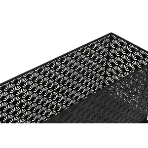 Ensemble de 2 pots de fleurs en métal 60x22x70 NOIR - Product Image 2