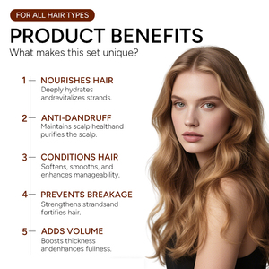 Kit de Soins Capillaires 2-en-1 à l'Argan, Romarin et Batana : Croissance, Réparation, Épaississement, Hydratation, Anti-Chute, Nourrissant, Lissant et <span class=keywords><strong>Cheveux</strong></span> Sains - Product Image 3