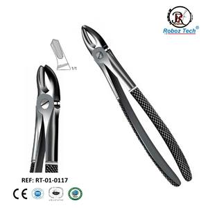 Outil de base chirurgicale manuelle en acier inoxydable Fig. 8 Pince d'extraction dentaire pour instruments dentaires centraux et canins supérieurs - Product Image 3