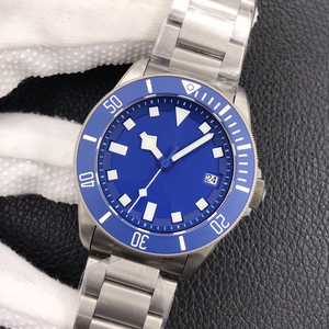 VS Men – montre automatique en acier inoxydable, cadran bleu, cristal saphir, 40mm, mouvement mécanique étanche, fermoir pliable - Product Image 5