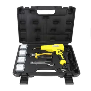 Herramienta de reparación de parachoques de coche, soldador de plástico, Kit de soldadura con alicates, cuchillo, grapas, 100W, venta al por mayor, 100 Uds.