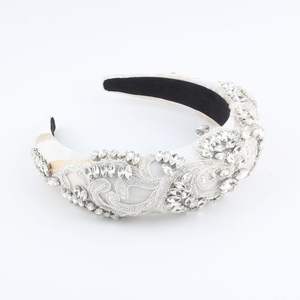 ربطات رأس إسفنجية فاخرة من حجر الراين للنساء إكسسوارات شعر حفلة موسيقية - Product Image 2