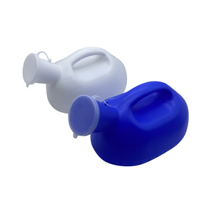 Urinoir pour hommes 2000 ml en plastique portable, design ovale, pour hôpitaux et personnes âgées - Product Image 1