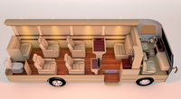 Bus VIP de luxe personnalisé Black Warrior Coaster, le plus vendu, avec toilettes intégrées et cloisonnement complet, pour la réception à Dubaï, au Qatar et au Ghana