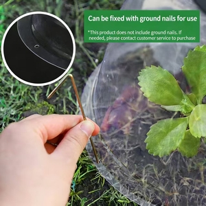 Durable Plastic Gardening <strong>Pot</strong> Container Clear Plant Nursery <strong>Pots</strong> with Humidity Dome for Seedlings <strong>Vegetables</strong> Succulents Cuttings - Product Image 3